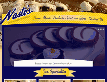 Tablet Screenshot of nastosicecream.com